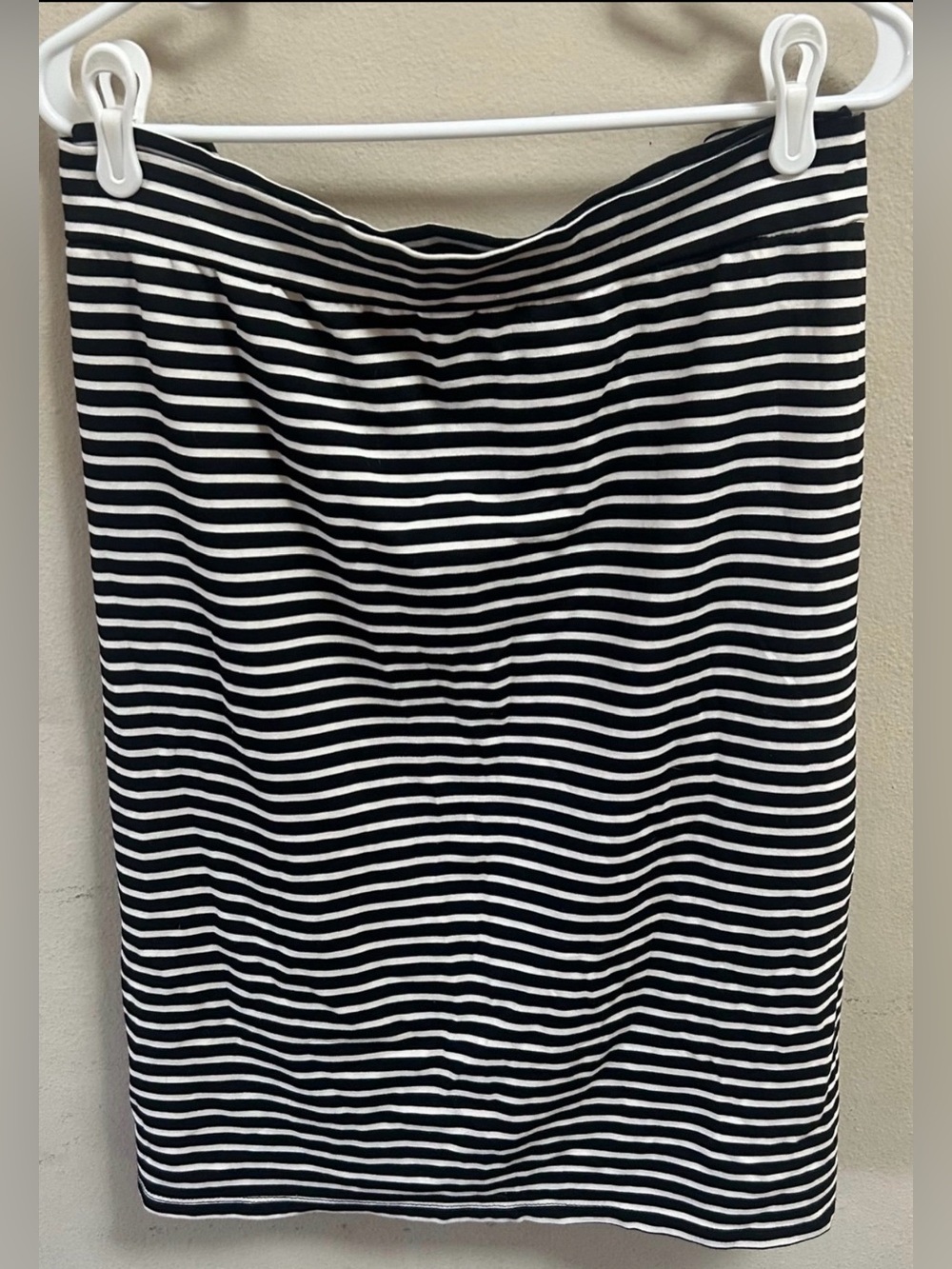 Striped Black & White Women’s Pencil Skirt
